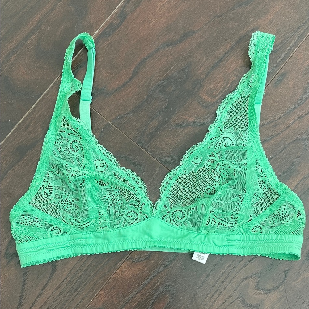 Cosabella Trenta Bright Green Lace Bralette